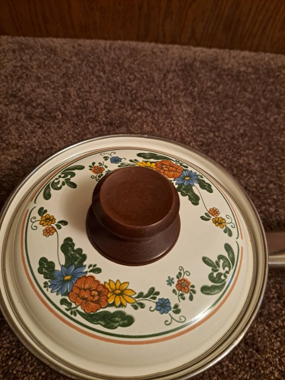 Villeroy & Boch vintage enamel saucepan featuring iconic "Alt Amsterdam" pattern - Picture 13 of 14